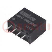 Converter: DC/DC; 1W; Uin: 2.97÷3.63V; Uout: 5VDC; Iout: 200mA; SIP4