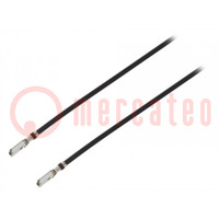 Cable; CLIK-Mate female; Len: 0.3m; 24AWG; Contacts ph: 2mm