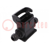 Enclosure: for HDC connectors; Han-Eco® B; size 10B; with latch