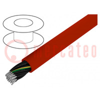 Wire; ÖLFLEX® HEAT 180 SiHF; 24G1.5mm2; Cu; stranded; silicone