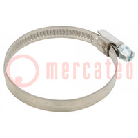 Cable tie; Ø: 40÷60mm; W: 9mm; Material: chrome steel AISI 430