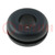 Grommet; Ømount.hole: 9.5mm; Øhole: 6.3mm; rubber; black