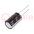 Capacitor: electrolytic; THT; 33uF; 400VDC; Ø16x25mm; Pitch: 7.5mm