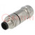 Plug; M12; PIN: 8; male; A code-DeviceNet / CANopen; for cable
