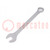Wrench; combination spanner; 15mm; Overall len: 190mm