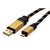 ROLINE GOLD USB 2.0 Kabel, USB A Male - Micro USB B Male, 0,8 m