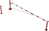 Modellbeispiel: Drehschranke, horizontal schwenkbar mit zwei Auflagestützen (Art. 4213.50-zbp)