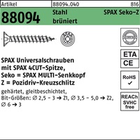 Schraube R 88094 SEKO Spitze/PZ 5x45/39-