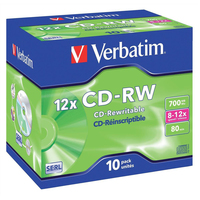Verbatim CD-RW 8-12x 10pk 43148
