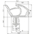 Skizze zu Ajtótömítés SP 7544, rövid tekercs 25 m, világosszürke műanyag