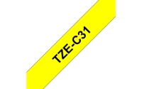 TZe-Schriftbandkassetten TZe-C31, schwarz auf signal gelb Bild1