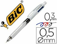 Bolígrafo 4 en 1 Bic (3 colores + 1 portaminas HB) -1 unidad