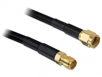 DeLOCK 2m RP-SMA kabel koncentryczny CFD200 Czarny