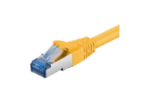 Microconnect SSTP Cat6A, 1m cable de red Amarillo