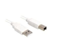 Sharkoon 0.5m, USB2.0-A/USB2.0-B USB cable USB A USB B White