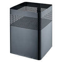 Helit H2515995 waste container Rectangular Steel Black