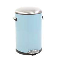 EKO - Europe Belle Deluxe Bin 12L VB 9217 Rond Roestvrijstaal Blauw