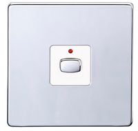EnerGenie MIHO076 light switch Chrome, White