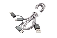 EXSYS EX-K1403 cavo USB 1 m USB 2.0 USB A Argento