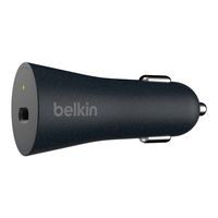 Belkin F7U076BT04-BLK mobile device charger Smartphone Black Cigar lighter Fast charging Auto