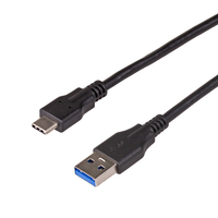 Akyga AK-USB-15 USB kábel 1 M USB 3.2 Gen 1 (3.1 Gen 1) USB C USB A Fekete