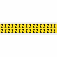 Brady 3420-Z self-adhesive label Rectangle Removable Black, Yellow 32 pc(s)