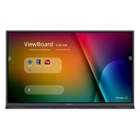 Viewsonic IFP8652-1ANEP Interactive flat panel 2.18 m (86") TFT 400 cd/m² 4K Ultra HD Black Touchscreen Built-in processor Android 9