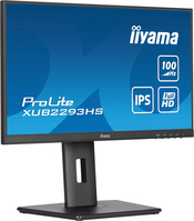 iiyama ProLite XUB2293HS-B6 számítógép monitor 54,6 cm (21.5") 1920 x 1080 pixelek Full HD LED Fekete