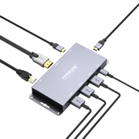 Vivolink VLUSBCHUB2 huby i koncentratory USB 3.2 Gen 2 (3.1 Gen 2) Type-C 10000 Mbit/s Szary