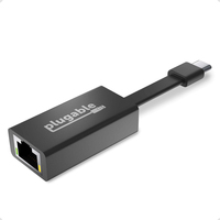 Plugable Technologies USB C to Ethernet Adapter, Fast & Reliable Gigabit Speed, Thunderbolt 3