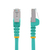 StarTech.com 7,5 m CAT6a Kabel - LSZH-Raucharm, Halogenfrei - 10 Gigabit RJ45 LAN Kabel - SFTP Patchkabel - Aqua - CAT6a Verlegekabel - Abgeschirmtes Netzwerkkabel/Ethernet Kabel