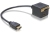 DeLOCK Adapter HDMI Stecker zu HDMI + DVI25 Buchse