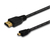 Savio CL-39 HDMI kábel 1 M HDMI A-típus (Standard) HDMI D-típus (Micro) Fekete