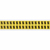 Brady 3420-N self-adhesive label Rectangle Removable Black, Yellow 32 pc(s)