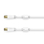Hama 00205250 câble coaxial 10 m Blanc