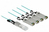 DeLOCK 84058 InfiniBand/fibre optic cable 3 m QSFP+ 4 x SFP Aqua-kleur