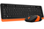 A4Tech Fstyler FG1010 toetsenbord Inclusief muis Kantoor RF Draadloos QWERTY Engels Zwart, Oranje