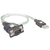 Techly IDATA USB-SER-2T câble Série Transparent 0,45 m USB Type-A DB-9