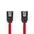 Nedis CCGB73150RD05 câble SATA 0,5 m SATA 7-pin Rouge