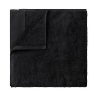 Sauna Handtuch -RIVA- Black. Material: Baumwolle. Von Blomus. Wellness mit