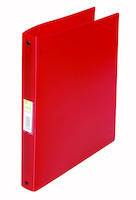 Segregator ringowy Q-CONNECT, PP, A4/4R/25mm, transparentny czerwony