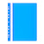 Skoroszyt OFFICE PRODUCTS, PP, A4, miękki, 100/170mikr., wpinany, niebieski