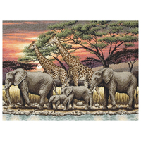 Counted Cross Stitch Kit: Maia Collection: African Sunset