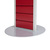 FlexiSlot® nútos torony „Slim” | piros, hasonló mint RAL 3004 1.830 mm acél ezüst, hasonló mint RAL 9006 400 mm nem