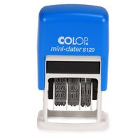 Colop S120 Self Inking Mini Date Stamp Black Ink