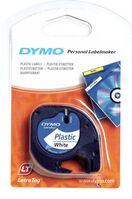 Dymo LetraTag Tape 12mm Plastic White
