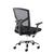 Hale black mesh back operator chair with black fabric seat and chrome base