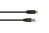 Kabelmeister® Anschlusskabel USB 3.1 C Stecker an USB 2.0 B Stecker, schwarz, 1m