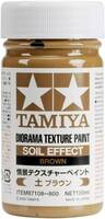 Tamiya 87108 Modellvasút textúra festék Barna 100 ml
