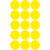 Farb-, Markierungspunkte, Vielzweck-Etiketten, ø 32 mm, gelb